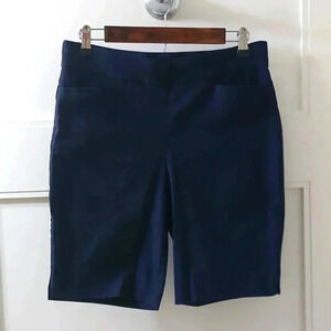 Chico's Perfect Stretch Josie Shorts size 6 navy